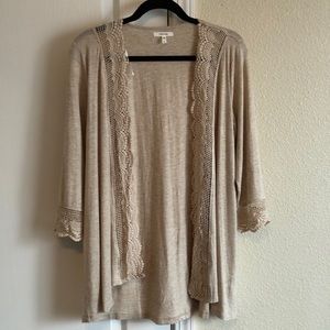 Maurice’s open cardigan